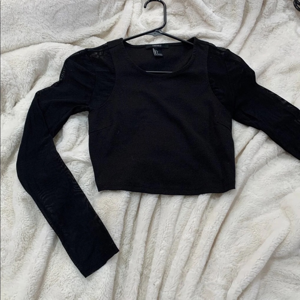 Long Sleeve Crop Top